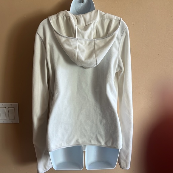 Moncler White Zip-Up Hoodie - Picture 5 of 6